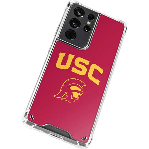 University of Southern California USC Trojan Logo Galaxy S21 Ultra 5G Clear Case